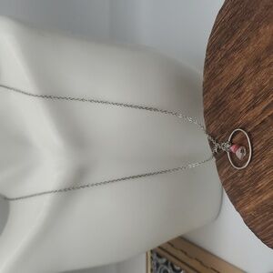 N3107‎ pink balancing pendant necklace